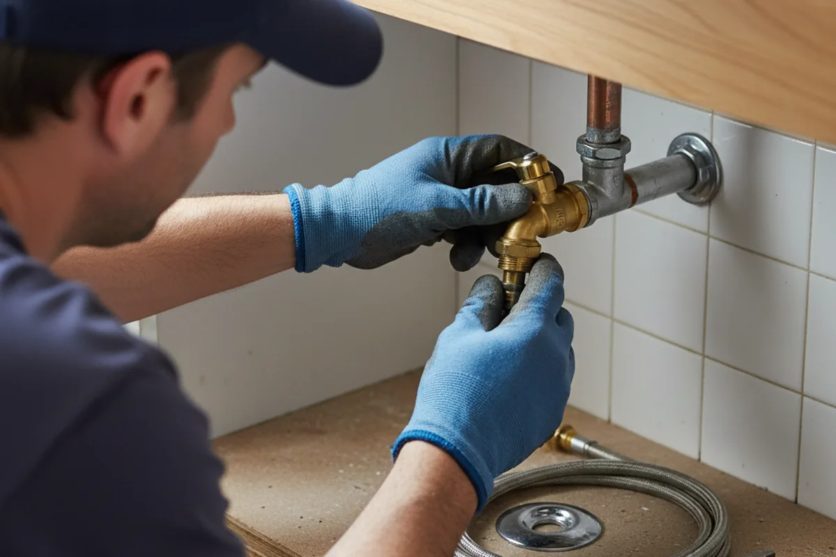Shutoff valve and fitting work during Faucet and Fixture Repair in De Leon Springs